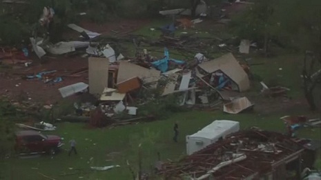 Tornadoes reported in Oklahoma, Kansas, Nebraska